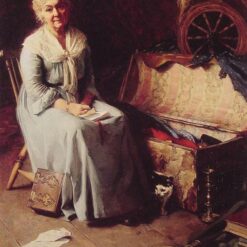 Dafen Village Presents: Inspired by 1925 Norman Rockwell's 'Attic Memories' - Regionalism Portrait Oil Canvas Artwork