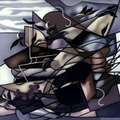 Autumn" – Bold Abstract Oil Painting by Tamara de Lempicka
