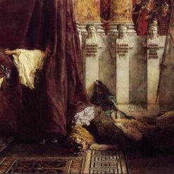Ave Caesar! Io Saturnalia!" - Inspired by Sir Lawrence Alma - Tadema's 1880 Romanticism History Oil Painting, Authentic Reproduction from Dafen Village Studio