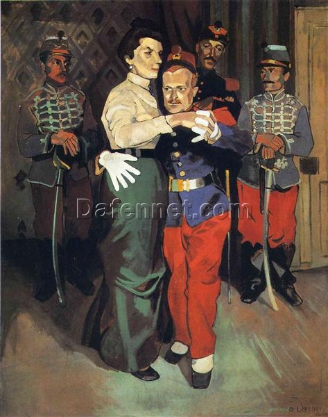 High – Quality Replica of Andre Derain’s “Ball of Soldiers in Suresnes” – Dafen Village’s Exquisite Artwork for Interior Designers