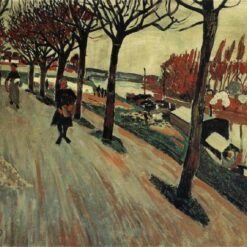 Andre Derain's 'Banks of Seine' Inspired Oil Painting on 85 x 95 cm Canvas - A Striking Expressionist Cityscape for Discerning Art Aficionados