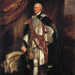 Hand-Painted Oil Tribute to Baron Graham INSPIRED BY John Singleton Copley’s 1804 Neoclassical Grandeur