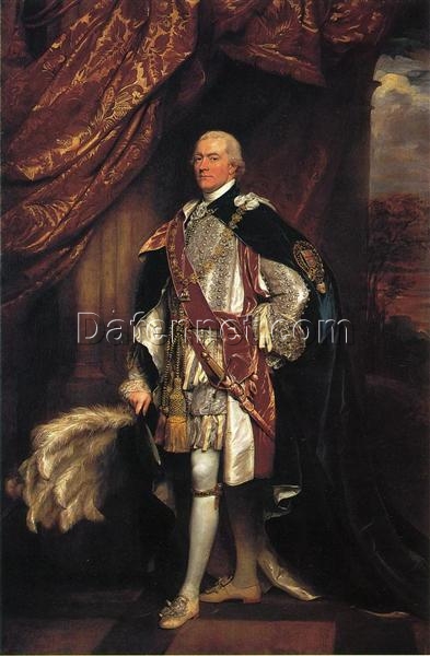Hand-Painted Oil Tribute to Baron Graham INSPIRED BY John Singleton Copley’s 1804 Neoclassical Grandeur