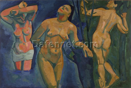 High-Quality Replica of Andre Derain’s “Bathers” – Dafen Village’s Exquisite Creation for Interior Designers and Art Lovers