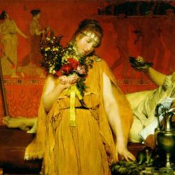 Custom-Made Oil on Canvas Inspired by Sir Lawrence Alma-Tadema's 'Between Hope and Fear' (1876) - Tailored to Your Vision by Dafen Village Studios for Discerning Art Collectors