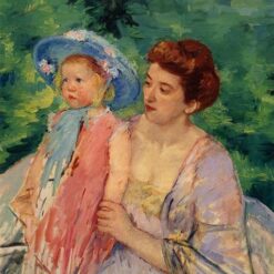 Exquisite Impressionist Gem: 'Boat, Bath' by Mary Cassatt (c.1908), Oil on Canvas