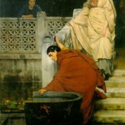 Custom-Made Oil on Canvas Inspired by Sir Lawrence Alma-Tadema's 'Boating' (1868) - Tailored to Your Preferences by Dafen Village Studios for Discerning Art Collectors