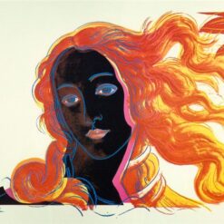Exquisite Hand - Painted Oil Art Inspired by Andy Warhol's 1984 'Botticelli (dettaglio)' Pop Art Portrait - Perfect for Private Art Collections and Those Seeking Distinctive Art from Dafen Village