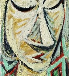 High - Quality Replica of Arshile Gorky's 1925 'Bound in Sleep' Cubist Oil Painting for Office Spaces and Art Galleries