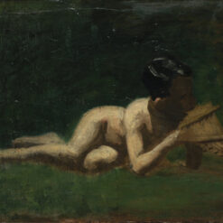 Impressionist Oil Painting 'Boy Reclining' after Thomas Eakins - Handmade in Dafen Village | Perfect for Home or Office Decor