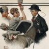Dafen Village Presents: Inspired by 1916 Norman Rockwell's 'Boy with Baby Carriage' - Regionalism Oil Canvas Artwork