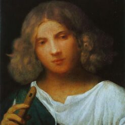 High - Quality Replica of Giorgione's 1508 'Boy with flute' - High Renaissance Portrait Oil Painting on Canvas by Dafen Village Studio