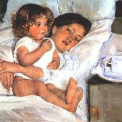 Stunning Reproduction of Mary Cassatt's 'Breakfast in Bed' (1897) - A Window into Impressionist Domesticity