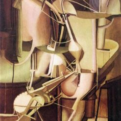 Authentic - Looking Reproduction of Marcel Duchamp's 'Bride' - Handmade Cubist Figurative Oil Painting on Canvas by Dafen Village Artisans