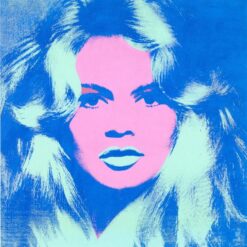 Exquisite Handmade Oil Painting Replica of Andy Warhol's 'Brigitte Bardot' (1974) - Pop Art Portrait from Dafen Village Studio