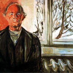High-quality 'By the Window' Expressionist Inspired Oil Painting by Edvard Munch - Direct from Dafen Village Studios for Art Aficionados