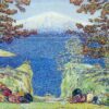 Hand-Painted Replica of Childe Hassam's "California" (1919) - Breathtaking Impressionist Landscape Oil Painting on Canvas from Dafen Village, Ideal for Art Lovers and California Aesthetics Enthusiasts