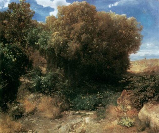 Historic Romantic Landscape for Wall Decor INSPIRED BY Böcklin