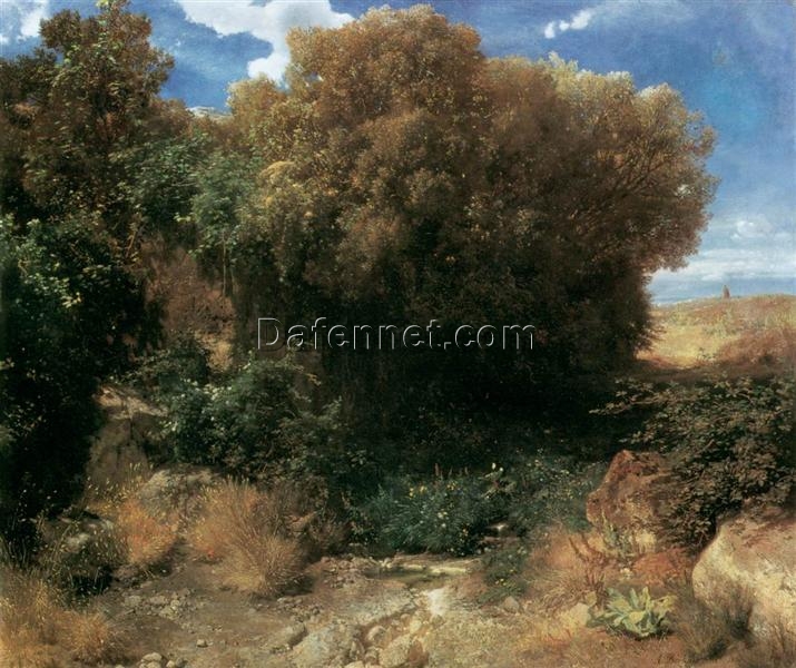 Historic Romantic Landscape for Wall Decor INSPIRED BY Böcklin