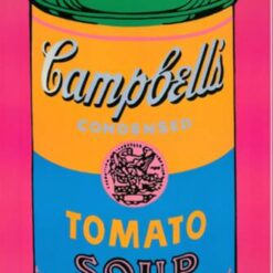 Exquisite Handmade Oil Painting of Andy Warhol's 'Campbell's Soup Can (Tomato/Pink)' (1968) - Captivating Pop Art Still Life Replica from Dafen Village Studio