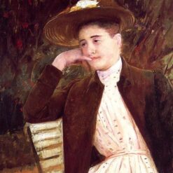 Charming Mary Cassatt's 'Celeste in a Brown Hat' (1891) Oil Painting Replica