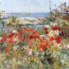 Hand-Painted Replica of Childe Hassam's "Celia Thaxter's Garden, Isles of Shoals, Maine" (1890) - Exquisite Impressionist Landscape and Flower Oil Painting on Canvas from Dafen Village, Ideal for Art Lovers and Nature Enthusiasts