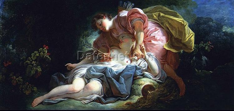 Statement – Making “Cephalus and Procris” Inspired 18th – Century Style Oil Art for Home by Dafen Village