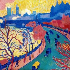 Authentic Fauvist and Neo-Impressionist Style Oil Painting - 'Charing Cross Bridge' by Andre Derain - Dafen Village's Exclusive Creation