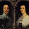 Historical “Charles I of England and Henrietta of France” Inspired Baroque Oil Canvas Painting