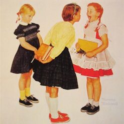 High - Quality Reproduction of "Checkup" by Norman Rockwell - 1957 - Inspired Dafen Village Canvas Oil Painting