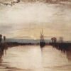 Breathtaking J.M.W. Turner's Chichester Canal Inspired Oil on Canvas - Skillfully Crafted by Dafen Village Artists, Perfect for Art Aficionados
