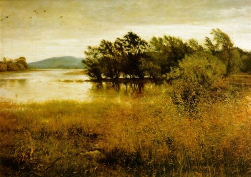 Exquisite Handmade Replica of John Everett Millais’ “Chill-October” (1870) – Premium Realist Landscape Oil Painting from Dafen Village for Art Connoisseurs Searching for Serene Autumn Scenes on Google