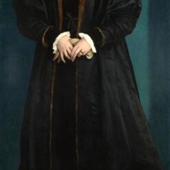 High-quality 'Christina of Denmark' Replica in Northern Renaissance Style - Hand-crafted Oil on Panel Painting by Dafen Village Artists