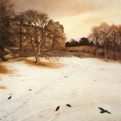 High - Quality Realistic Landscape "Christmas - Eve" by John Everett Millais - Dafen Village Creation on Large Canvas