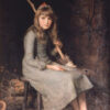 Exquisite Dafen Village - Handpainted Cinderella Literary Oil Painting on Canvas, Inspired by John Everett Millais and from a Private Collection