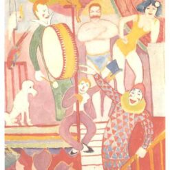 Dafen Village Presents: August Macke's 'Circus' (1911) Reproduction - Expressionist Genre Oil on Canvas for Art Collectors