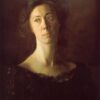 Dafen Village Inspired Reproduction of Thomas Eakins' "Clara (Clara J. Mather)" (c.1900) - High-Quality Realist Portrait Oil Painting for Sale, Great for Art Collections and Interior Designers Seeking European-Inspired Portraits