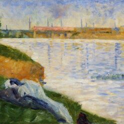 Custom-Made Oil on Wood Painting Inspired by Georges Seurat's 'Clothes on the Grass' (Vêtements sur l'herbe) - Unique Creations Tailored to Your Taste by Dafen Village Studios