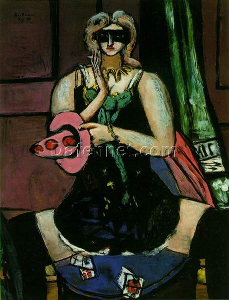 Expressionist Depiction of Symbolic “Columbine” INSPIRED BY Max Beckmann’s 1950 Creation