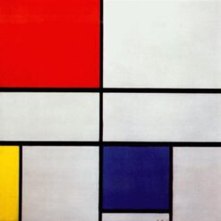 High - Quality Hand - Painted Replica of Piet Mondrian's "Composition C (No.III) with Red, Yellow and Blue" (1935) Inspired by Neoplasticism for Art Enthusiasts in [Your City]