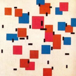 Customizable Abstract Oil Painting INSPIRED BY Mondrian's "Composition in Color A" (1917) - Handmade in Dafen Village