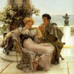 High - Quality Reproduction of Alma - Tadema's Courtship the Proposal Oil Painting - Exclusive from Dafen Village Artisans