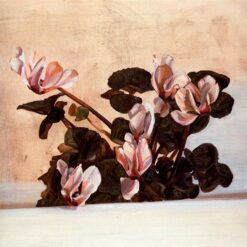 Custom - Made "Cyclamen" Inspired Contemporary Realism Flower Oil Painting by Dafen Village Experts - Tailored to Your Preferences