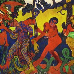 Exquisite Hand-Painted Oil Painting Inspired by Andre Derain's 1906 'The Dance' (La danse) - A Magnificent Fauvist Genre Painting from Dafen Village Studio for Art Aficionados Hunting for Large-Scale Masterpieces