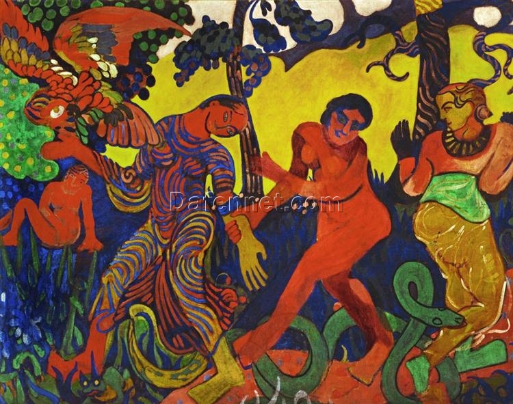 Exquisite Hand-Painted Oil Painting Inspired by Andre Derain’s 1906 ‘The Dance’ (La danse) – A Magnificent Fauvist Genre Painting from Dafen Village Studio for Art Aficionados Hunting for Large-Scale Masterpieces
