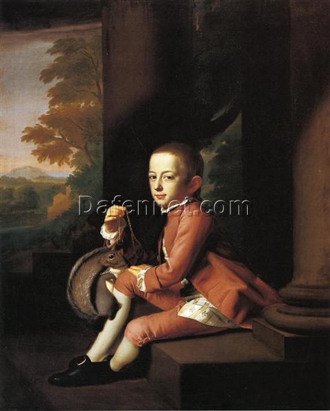 Authentic Handmade Oil Painting of Daniel Crommelin Verplanck INSPIRED BY John Singleton Copley’s 1771 Timeless Neoclassical Portrait