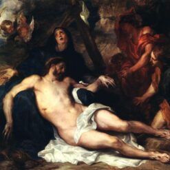 Dafen Village Hand-Painted “Deposition” INSPIRED BY Anthony van Dyck's 1634 Baroque Religious Masterpiece for Art Lovers