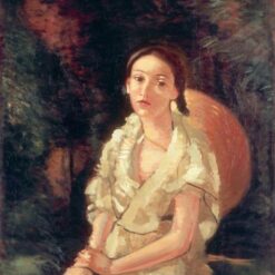 Custom - Sized Expressionist Portrait 'The Painter's Niece, Seated' Inspired by Andre Derain's 1931 Masterpiece, Handmade in Dafen Village