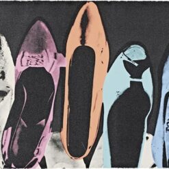 High-Quality Reproduction of Andy Warhol's 1980 'Diamond Dust Shoes' Pop Art Figurative Work
