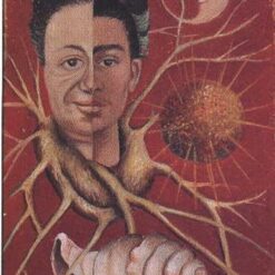 Inspired by Frida Kahlo – Diego and Frida Portrait | Hand-Painted Oil Painting | Naïve Art & Surrealist Wall Art | DaFen Village Studio